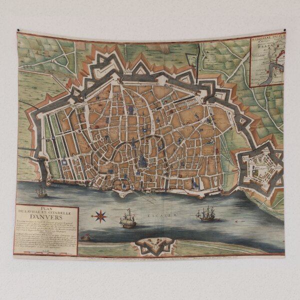 Item preview, Vintage Map of Antwerp Belgium (1708) designed and sold by BravuraMedia.