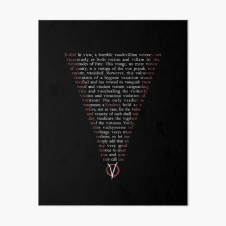 Artikel-Vorschau von V wie Vendetta – Wer bist du?, designt und verkauft von somethingdiffer.