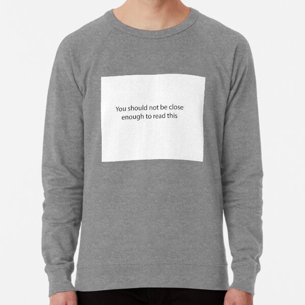 Social Distancing Mask/ Shirt Lightweight Sweatshirt
