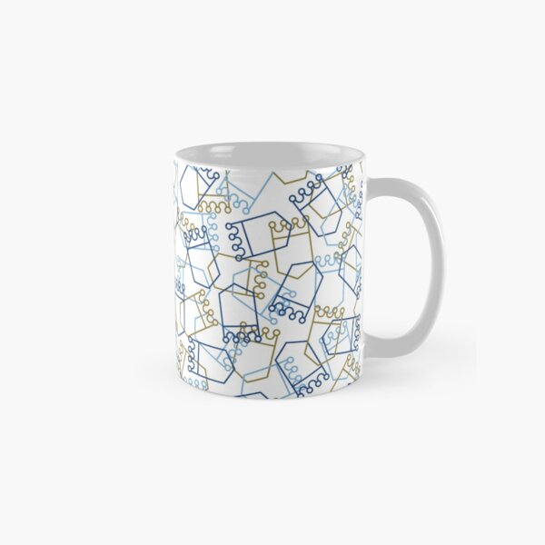 Royals Shield Pattern, White Background Classic Mug