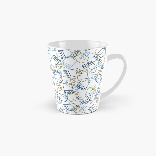 Royals Shield Pattern, White Background Tall Mug
