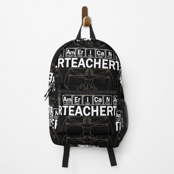 Item preview, AMERICAN teacher with Leonardo da Vinci's Vitruvian man designed and sold by patriotazx.