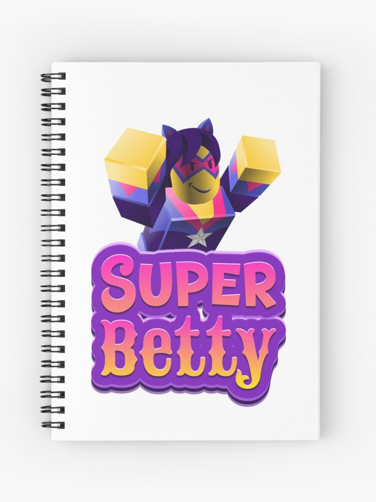 Super Betty Roblox Spiral Notebook By Rhecko Redbubble - batgirl roblox