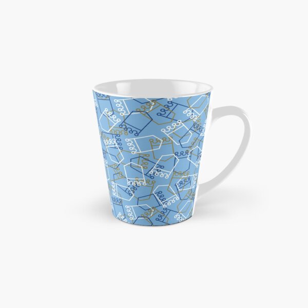 Royals Shield Pattern, Light Blue Background Tall Mug
