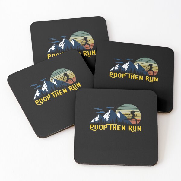 Item preview, Poop Then Run! Funny Trail Running Mountains Graphic designed and sold by Akmloza.