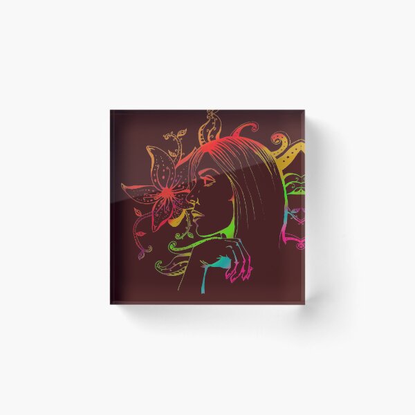 Item preview,  with background of strange plants and colored outlines designed and sold by inkmagin79.