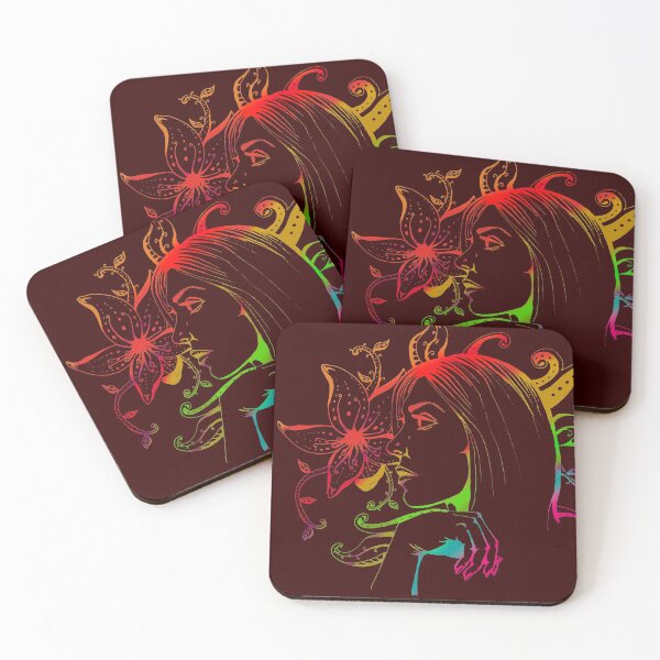 Item preview,  with background of strange plants and colored outlines designed and sold by inkmagin79.
