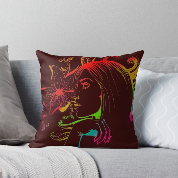 Item preview,  with background of strange plants and colored outlines designed and sold by inkmagin79.