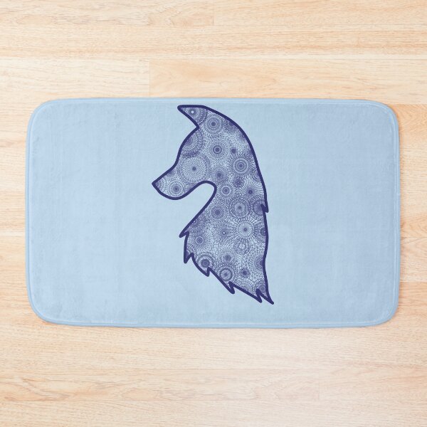 Item preview, Minimalistic wolf head with mandala pattern designed and sold by CiniArt.