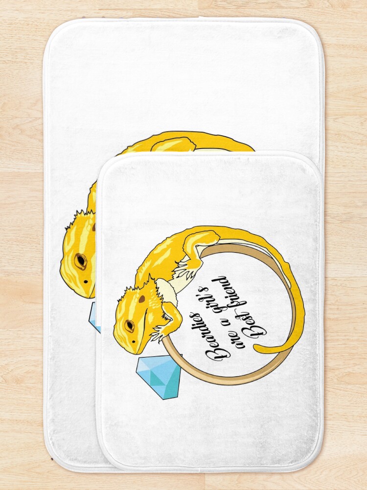 Alternate view of Beardies Are a Girls Best Friend Bath Mat