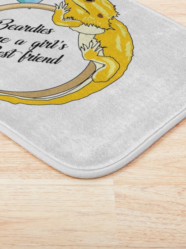 Alternate view of Beardies Are a Girls Best Friend Bath Mat