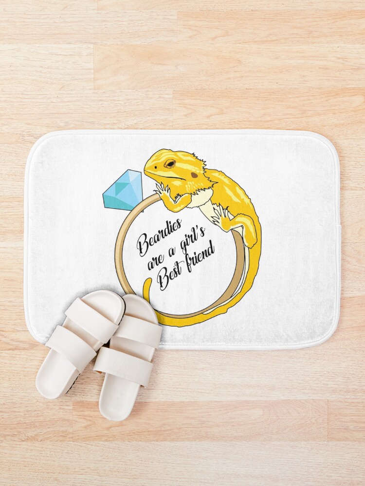 Alternate view of Beardies Are a Girls Best Friend Bath Mat