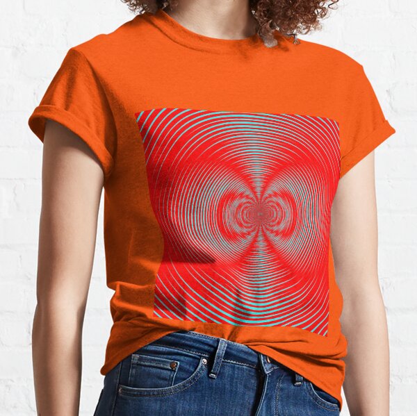Optical illusion Red Blue Concentric Circles - концентрические круги Classic T-Shirt