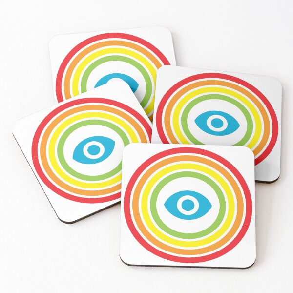 Item preview, retro rainbow eye designed and sold by chromatosis.