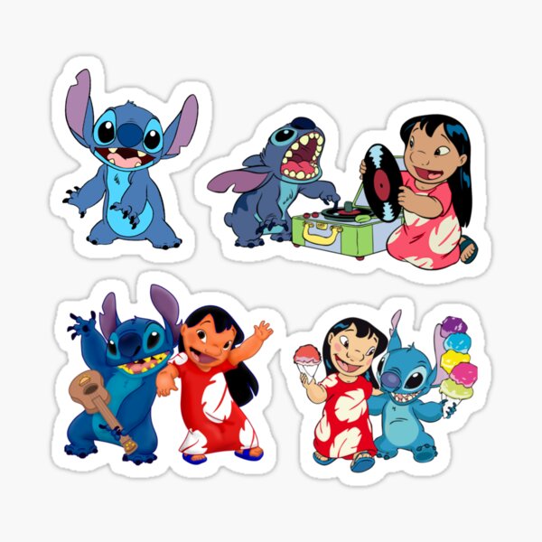 Lilo and stitch 4 stickers