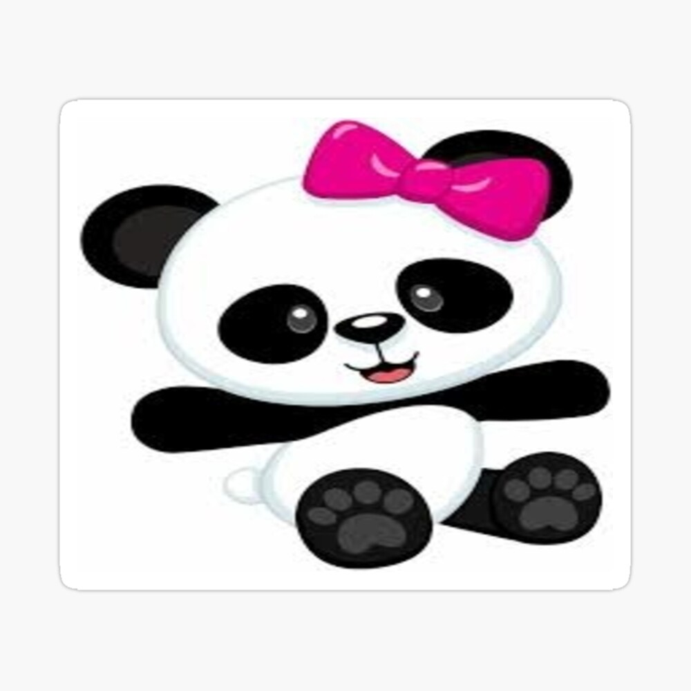 Pink Panda Poster By Justjob Redbubble