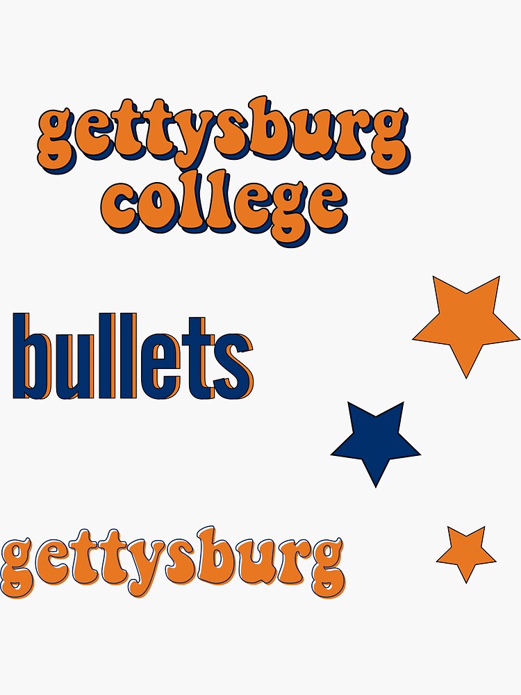 Gettysburg College Pack Sticker For Sale By Kayleeoconnor Redbubble