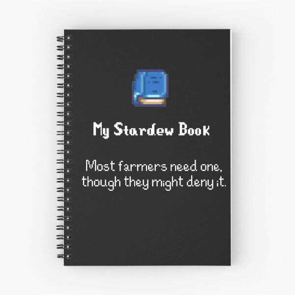 Item preview, My Stardew Book (Black) designed and sold by StitchyUK.