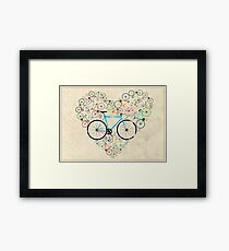 I Love My Bike Framed Print