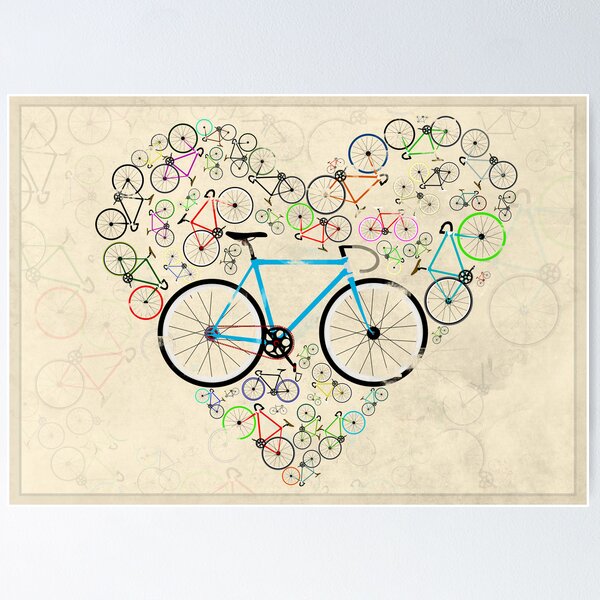 I Love My Bike Poster