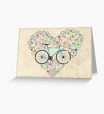I Love My Bike Greeting Card