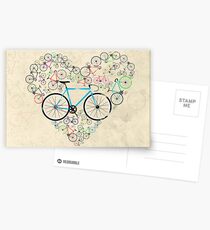 I Love My Bike Postcards