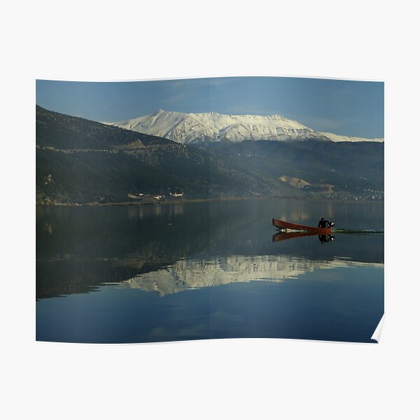 Christmas Eve on Lake Pamvotis Poster