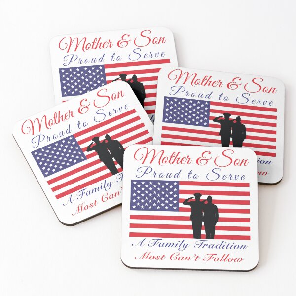 Item preview, Proud to Serve Military Family Tradition Saluting US Flag designed and sold by MadMando.