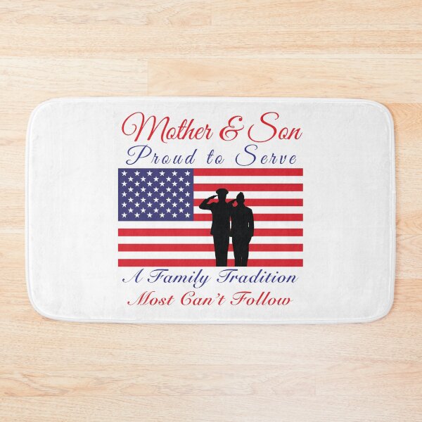 Item preview, Proud to Serve Military Family Tradition Saluting US Flag designed and sold by MadMando.