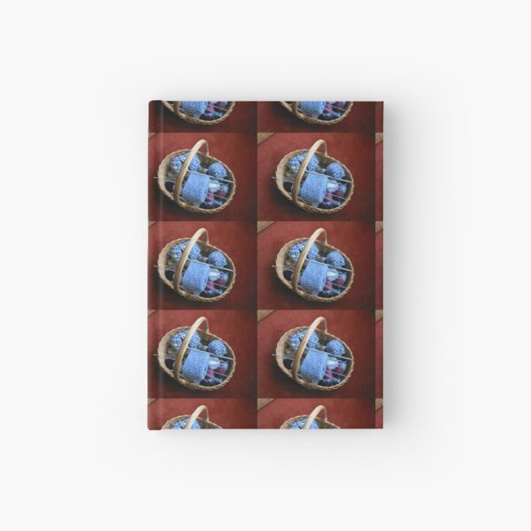 Knitting Basket Hardcover Journals Redbubble