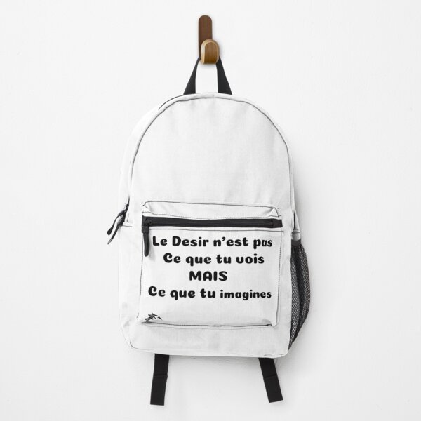 Explicit realistic T-SHIRT Desire is not what you see but what you imagine Backpack