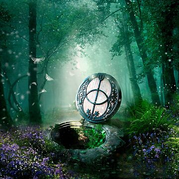 Artwork thumbnail, Glastonbury Chalice Well (square) by Angie Latham