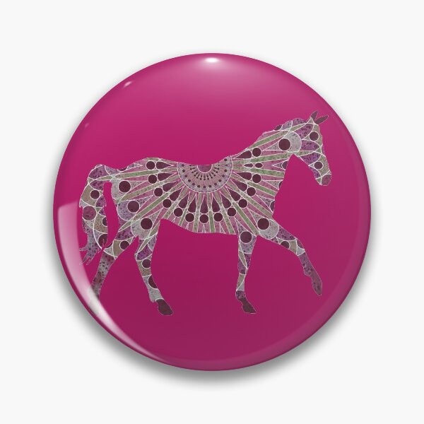 Item preview, One Pink Mandala Horse designed and sold by WatersEdgeGal.