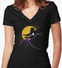 The Terror that Flaps in the Night Women's Fitted V-Neck T-Shirt