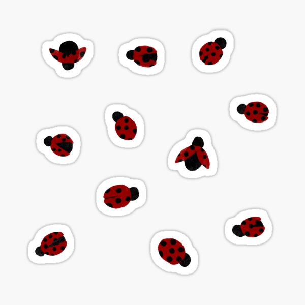 Ladybug Sticker for Sale by Stephanie Hardy  Imprimibles ladybug,  Pegatinas imprimibles, Pegatinas