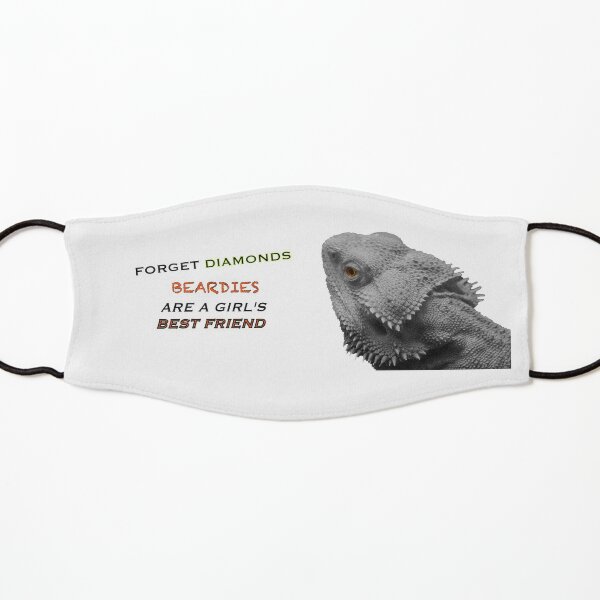 Forget Diamonds - Beardies Are A Girls Best Friend Kids Mask