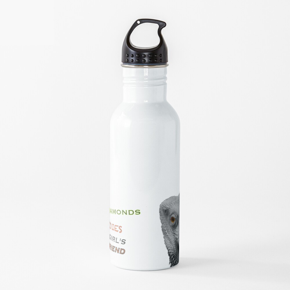 Forget Diamonds - Beardies Are A Girls Best Friend Water Bottle