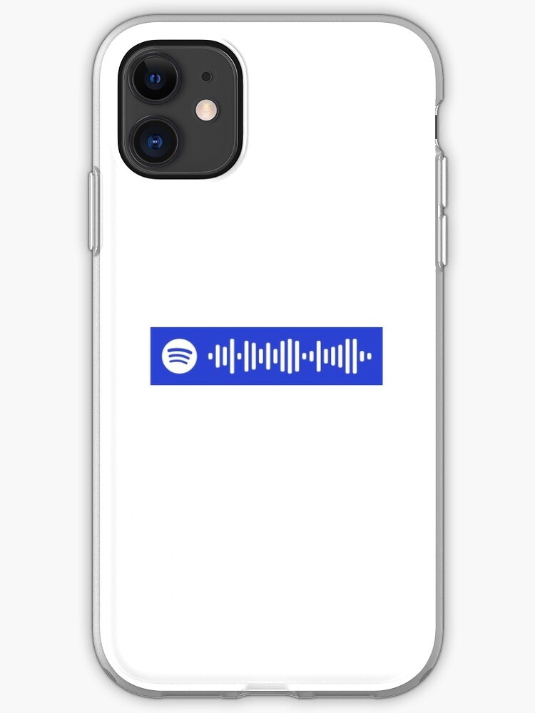 When The Party S Over By Billie Eilish Spotify Code Iphone Case Cover By Giannaxsticker Redbubble - roblox id code for lovely by billie martinez