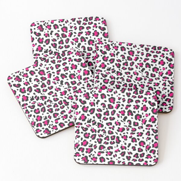 Item preview, Hot Pink, Black and White Leopard Print All Over Animal Pattern designed and sold by Bumblefuzzies.