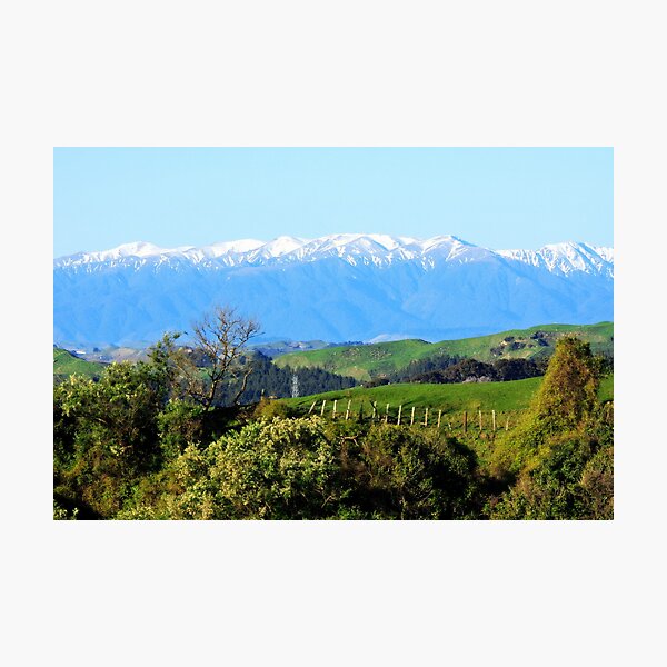"The Western Ruahines, New Zealand" Photographic Print