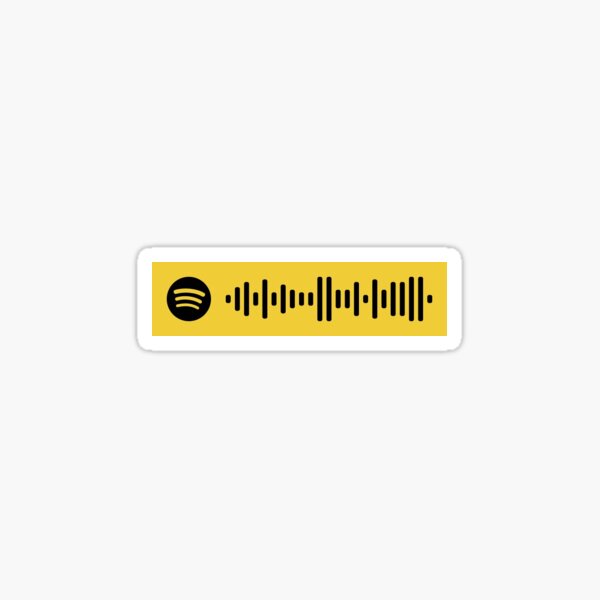 Sicko Mode By Travis Scott Spotify Code Sticker By Giannaxsticker Redbubble - travis scott goosebumps roblox id code