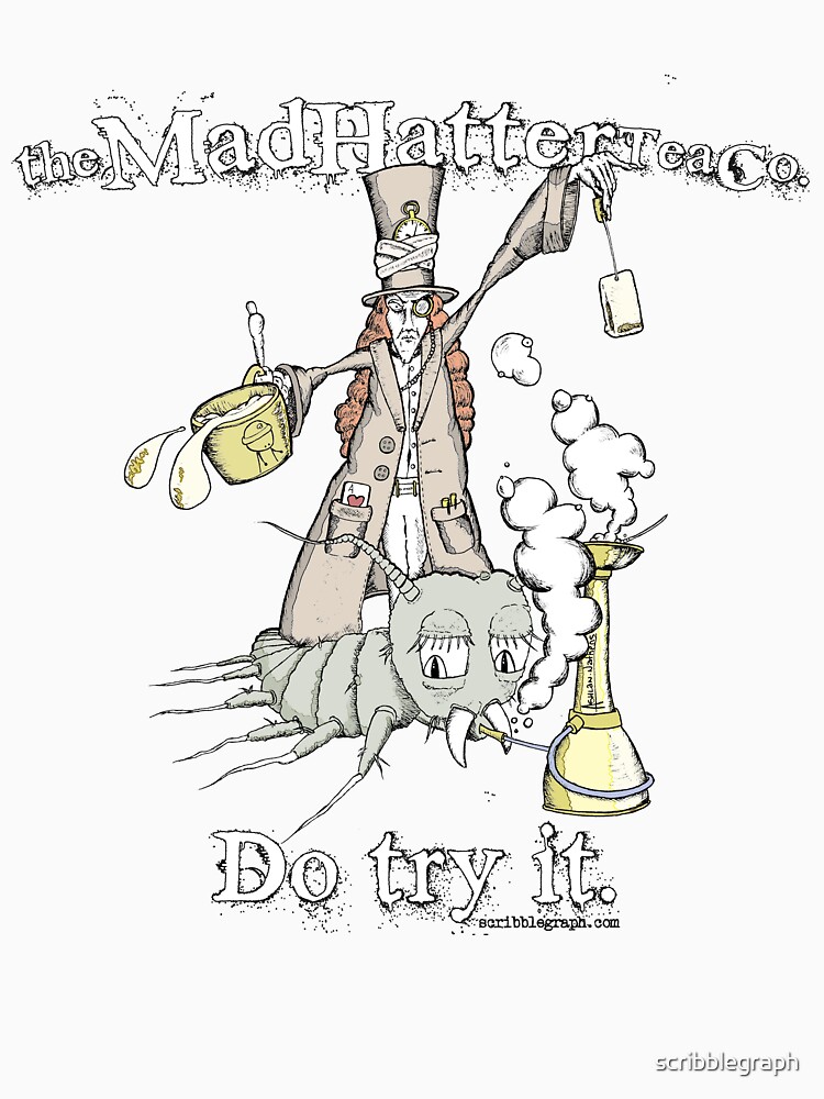 Thumbnail 7 of 7, Essential T-Shirt, Mad Hatter Tea Co. designed and sold by scribblegraph.