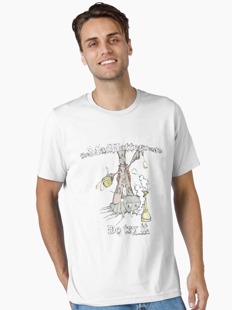 Thumbnail 1 of 7, Essential T-Shirt, Mad Hatter Tea Co. designed and sold by scribblegraph.