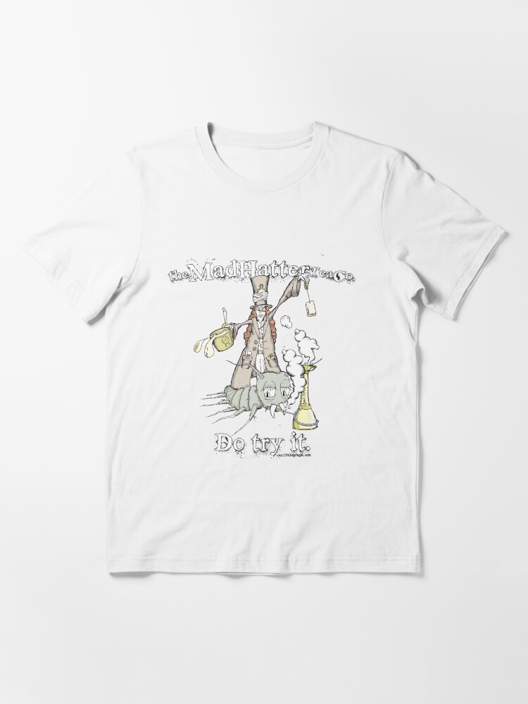 Thumbnail 3 of 7, Essential T-Shirt, Mad Hatter Tea Co. designed and sold by scribblegraph.
