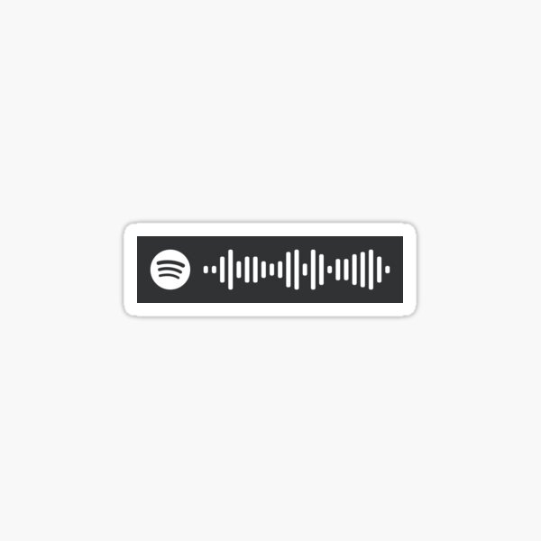 Goosebumps By Travis Scott Spotify Code Sticker By Giannaxsticker Redbubble - travis scott highest in the room roblox id code