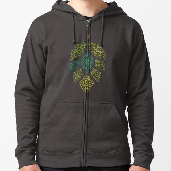Hop Varietals Zipped Hoodie