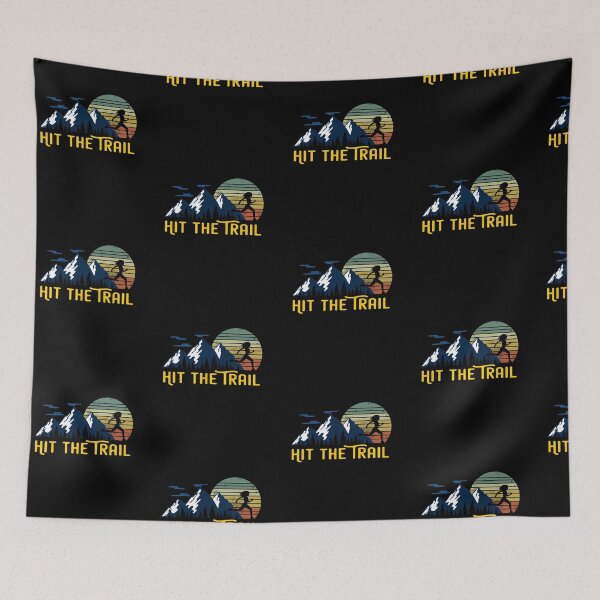 Item preview, Hit the Trail! Funny Trail Running Mountains Graphic designed and sold by Akmloza.