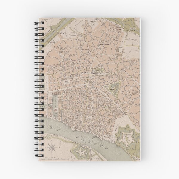 Item preview, Vintage Map of Antwerp Belgium (1870) designed and sold by BravuraMedia.