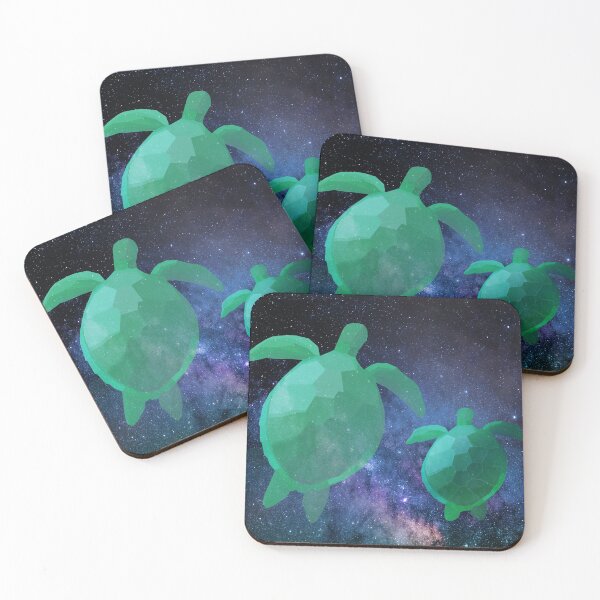 Item preview, Space Green Turtles designed and sold by NEWTRO RETRO ART MARKET.