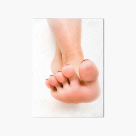 Under Giantess toes Art Board Print